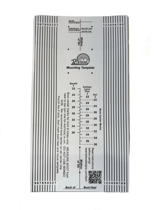 22 Designs Clear Plastic Mounting Template