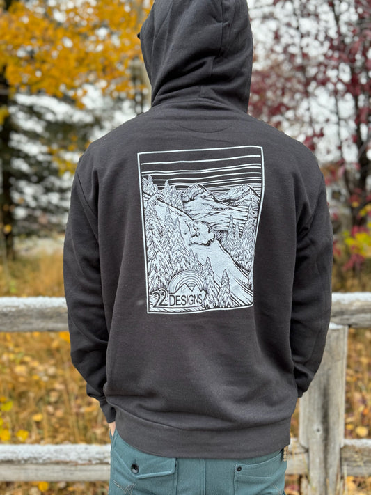 22 Designs Telemark Manufacturing Charcoal Hoody 2