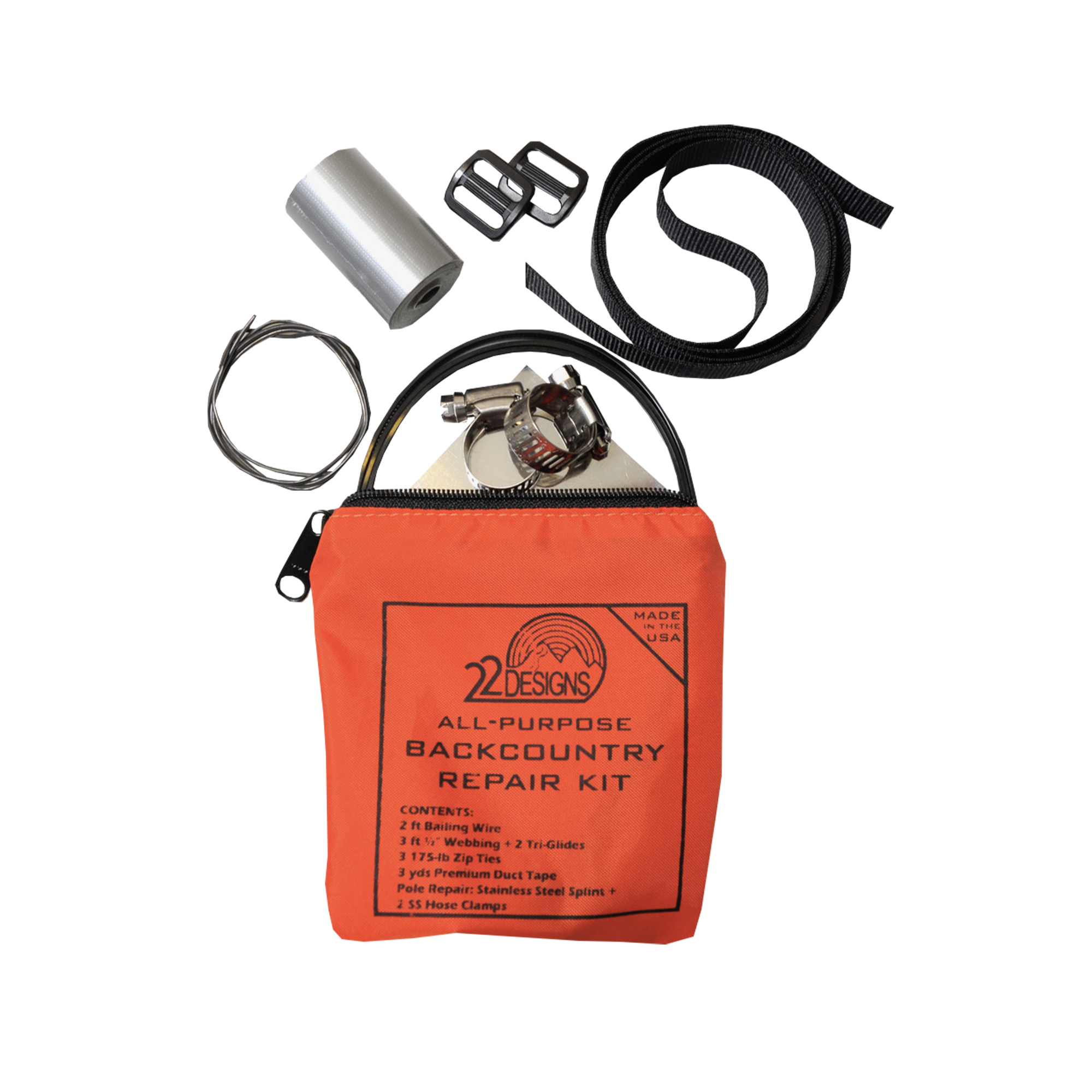 Universal Backcountry Repair Kit – 22 Designs
