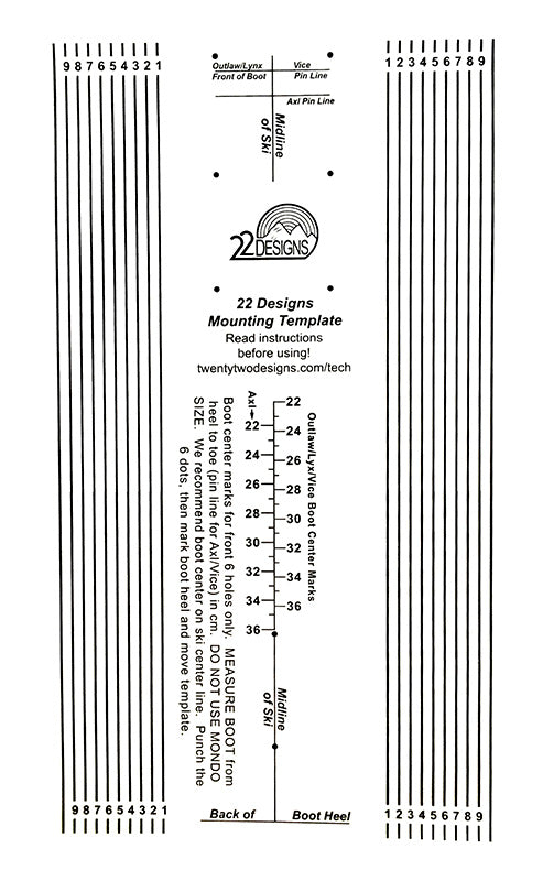 Clear Plastic Mounting Template