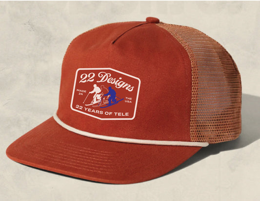 22 Designs Merch Schwag Hat  Clothing Telemark Skiing
