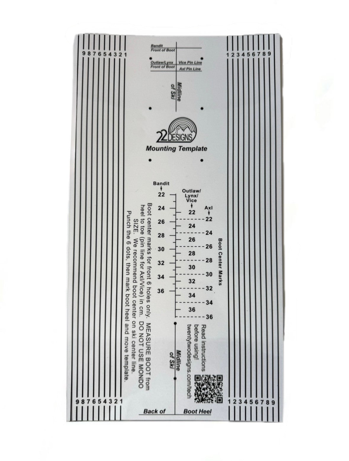 22 Designs Clear Plastic Mounting Template