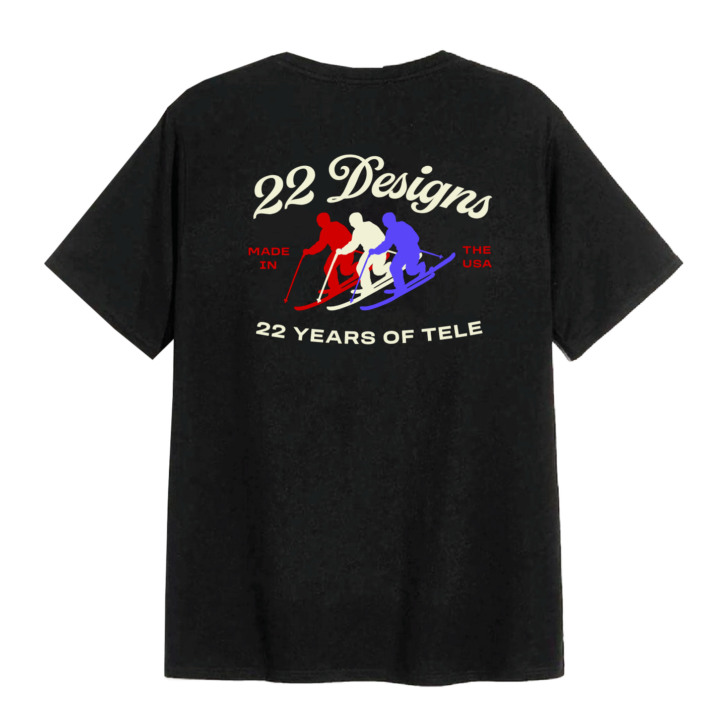 22 Designs Merch Schwag Tee shirt Clothing Telemark Skiing