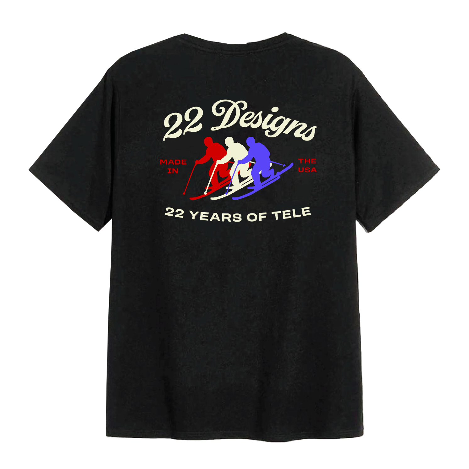 22 Designs Merch Schwag Tee shirt Clothing Telemark Skiing