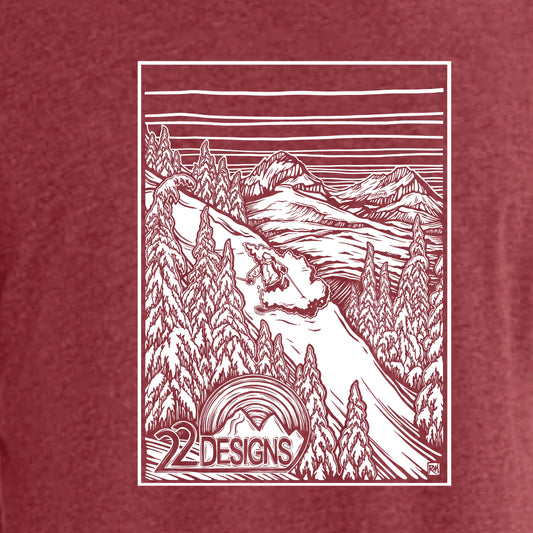 22 Designs Merch Schwag Hat  Clothing Telemark Skiing Shirt Local artist