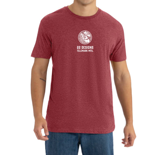 22 Designs Merch Schwag  Clothing Telemark Skiing Shirt Local artist