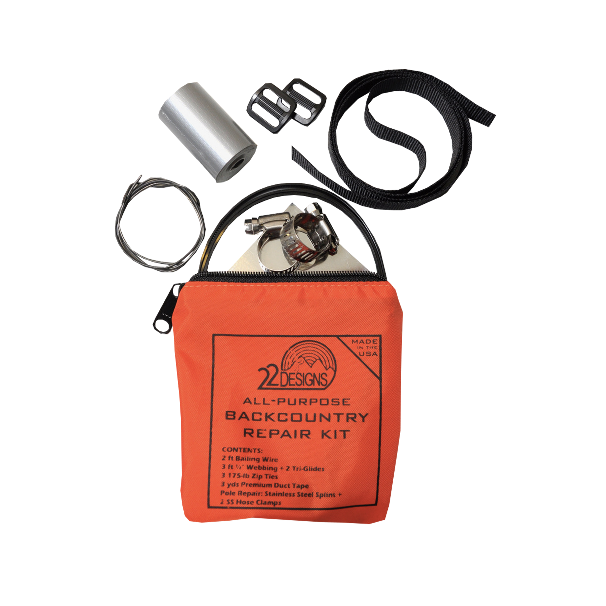 Universal Backcountry Repair Kit – 22 Designs
