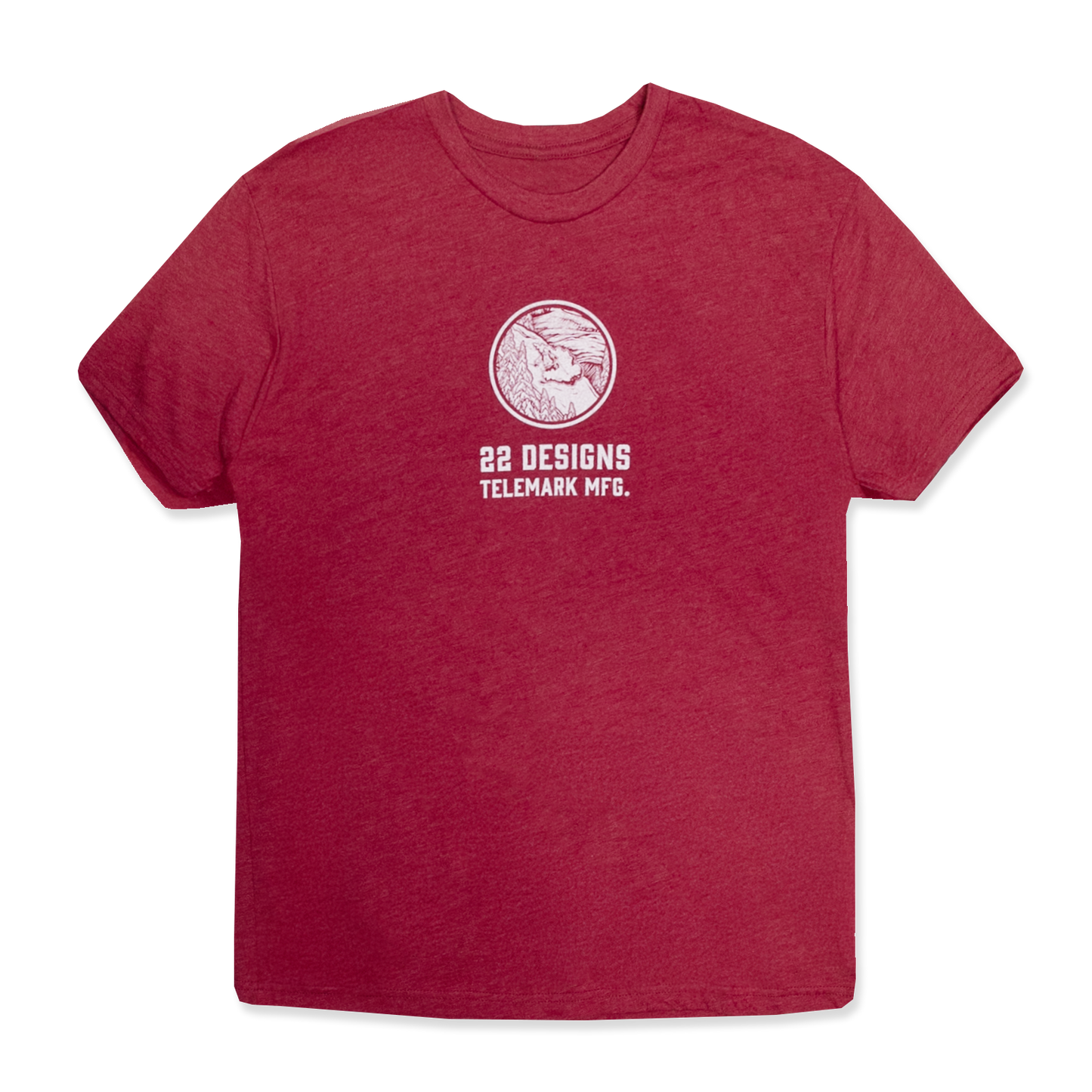 22 Designs Red Graphic Tshirt