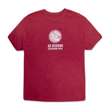 22 Designs Red Graphic Tshirt