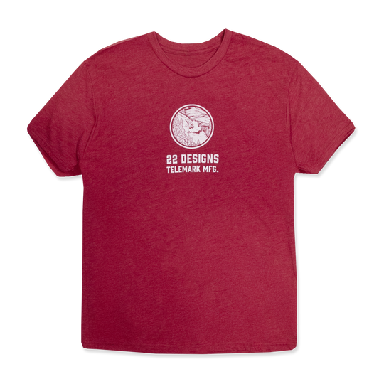 22 Designs Red Graphic Tshirt