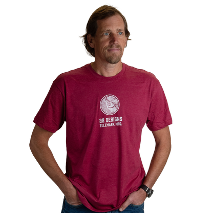 22 Designs Red Graphic Tshirt